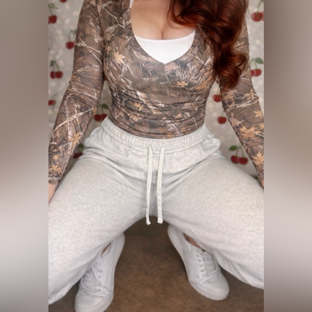 American Eagle AE Heather Gray Fleece Jogger Sweatpants Small 🍒
